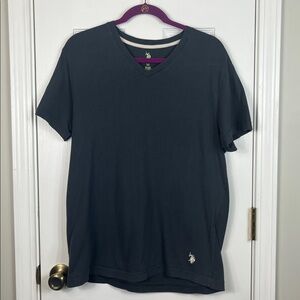 U.S.Polo Assn. Dark grey short sleeved tee shirt size medium. 100% cotton.